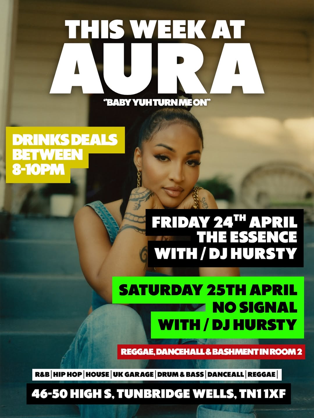 Tonight with kick off with The Essence… Music supplied by resident @djhursty 🪇Saturday night we have two rooms open and by popular demand we have the Reggae, Dancehall and Bashment back in!See you tonight ♥️